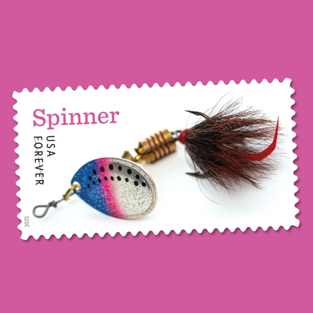 (2025) Freshwater Fishing Lures Forever Stamps, Sheet of 20