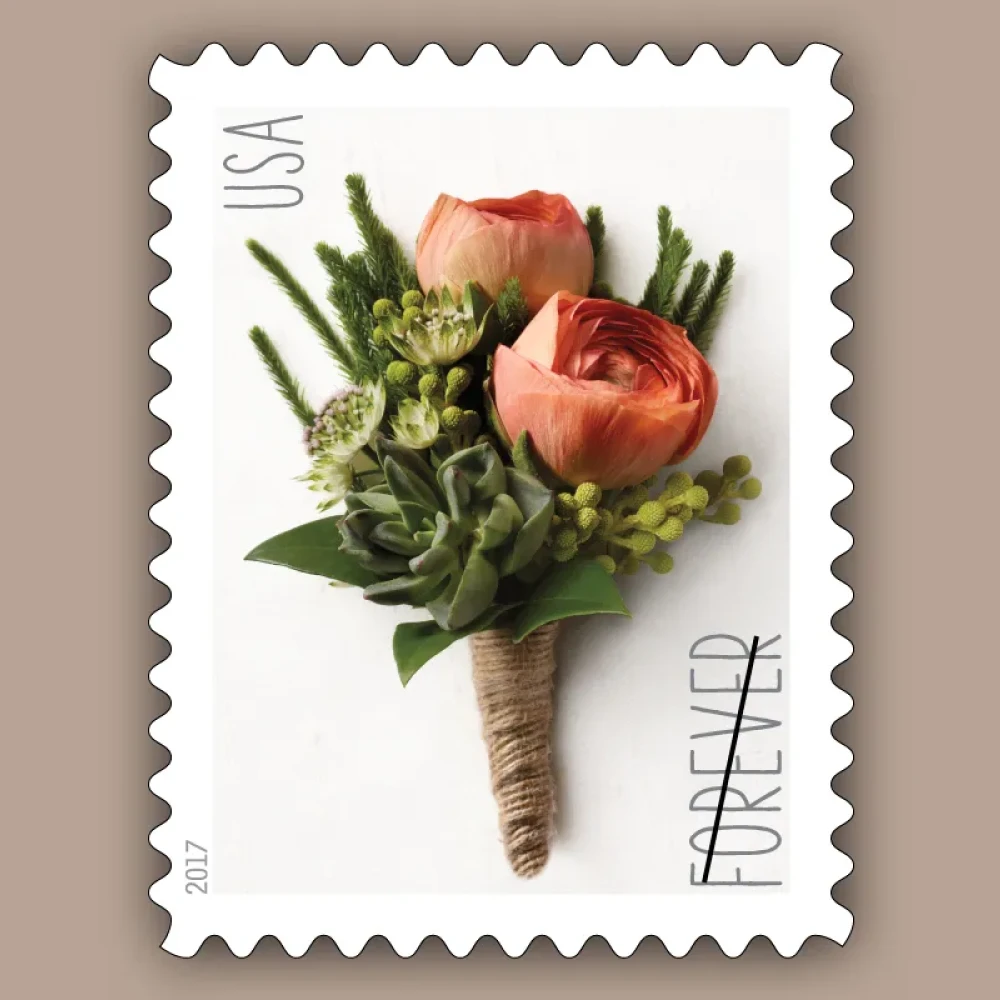 (2017) USPS Celebration Boutonniere Forever Stamps