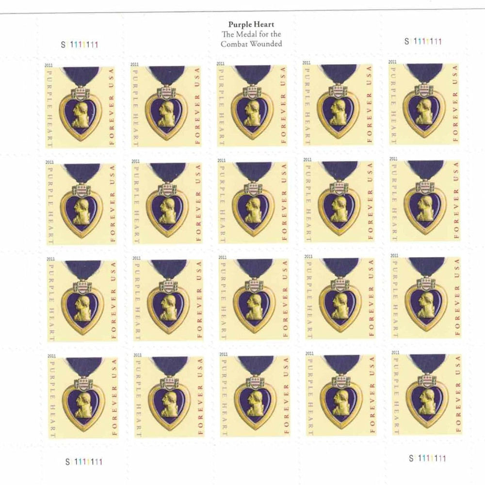 (2019) US Purple Heart Forever Stamps
