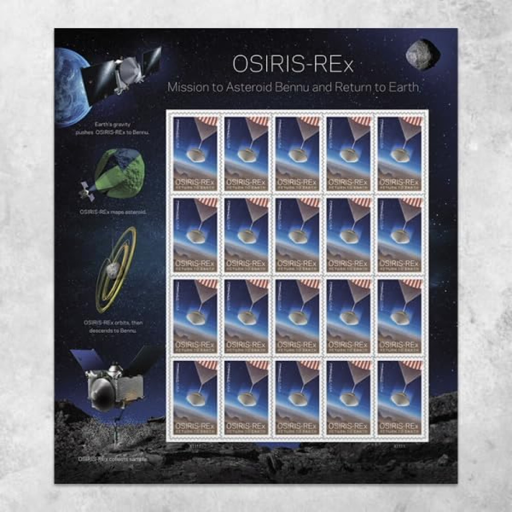 (2023) OSIRIS-REx Mission to Asteroid Bennu and Return to Earth Forever Postage Stamps