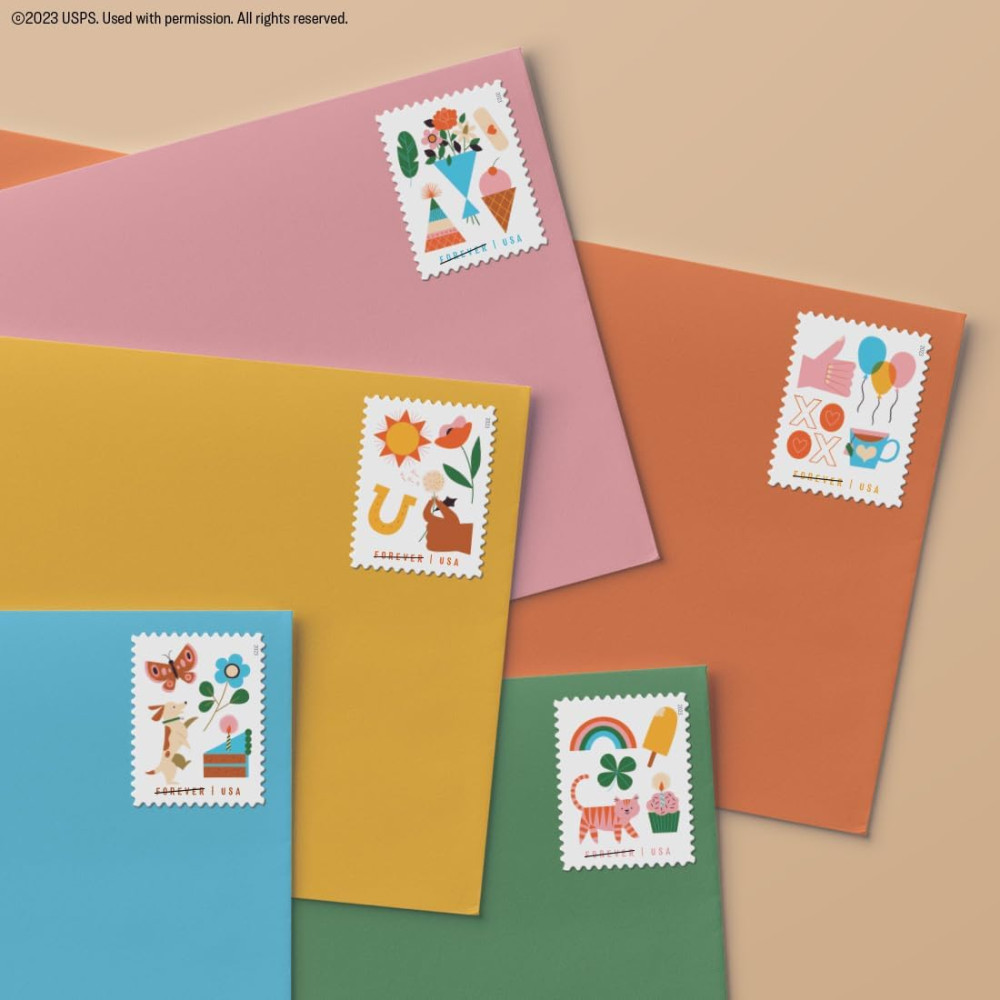 (2023) Thinking of You Postage Forever Stamp US First Class Letter Card