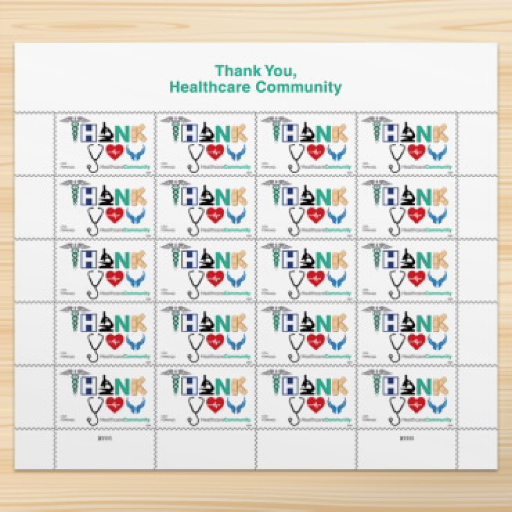 (2024) Thank You, Healthcare Community Stamps, Sheet of 20 Forever