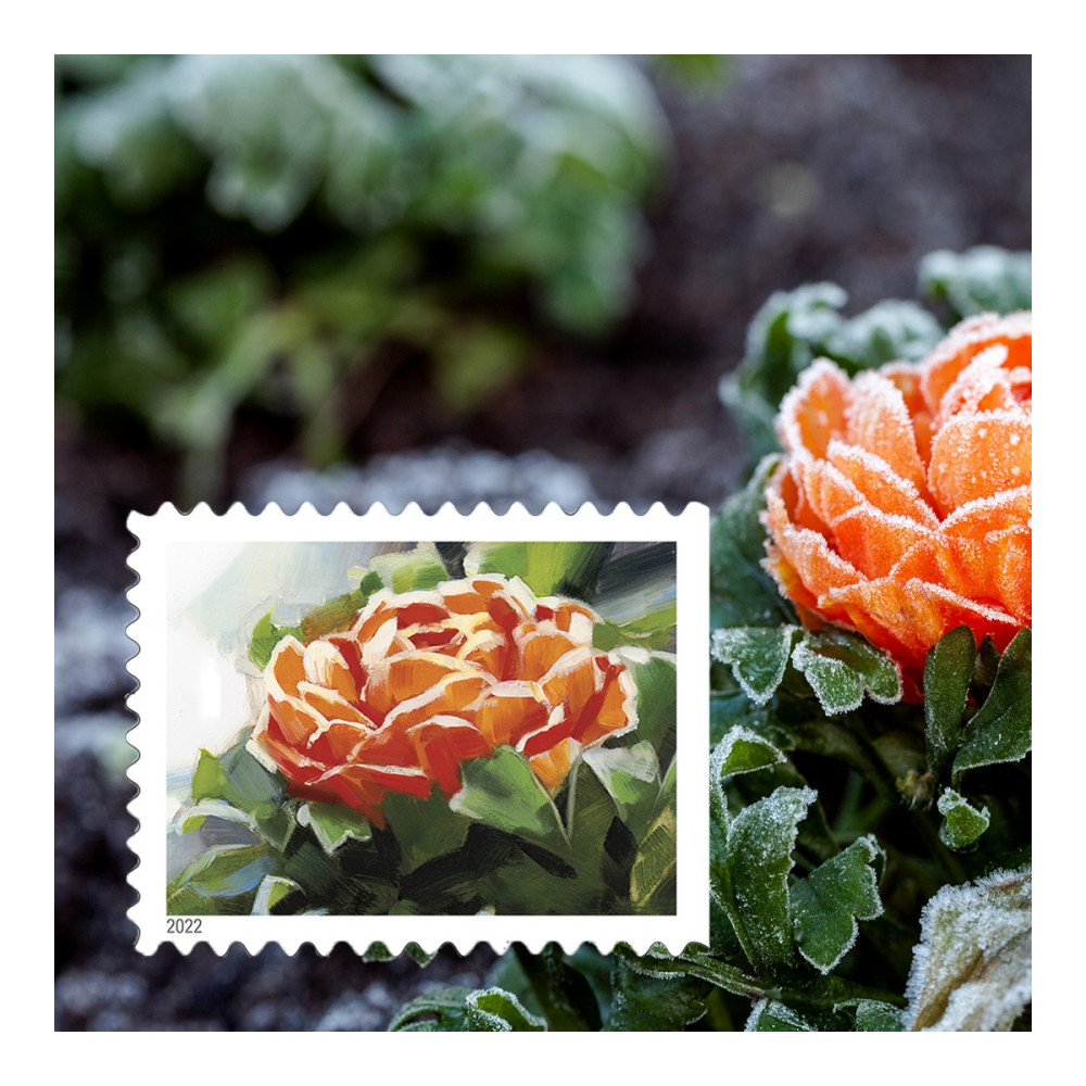 (2022) USPS Snowy Garden Beauty Forever Postage Stamps