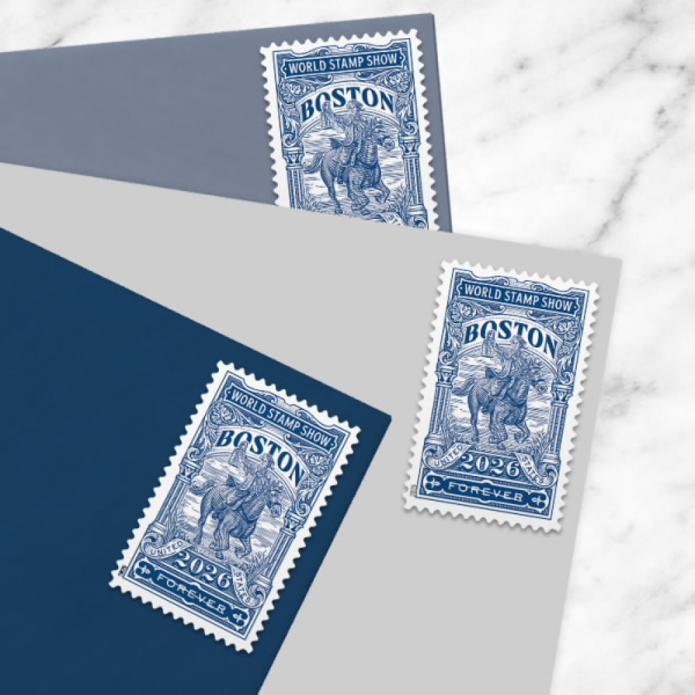 Boston 2026 World Stamp Show Stamps, Sheet of 20