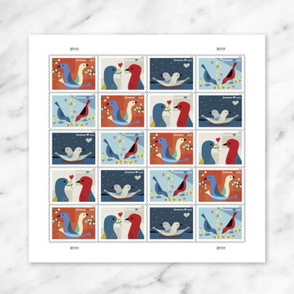(2026) Love Forever Stamps, Sheet of 20