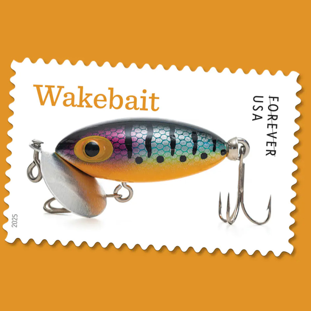 (2025) Freshwater Fishing Lures Forever Stamps, Sheet of 20