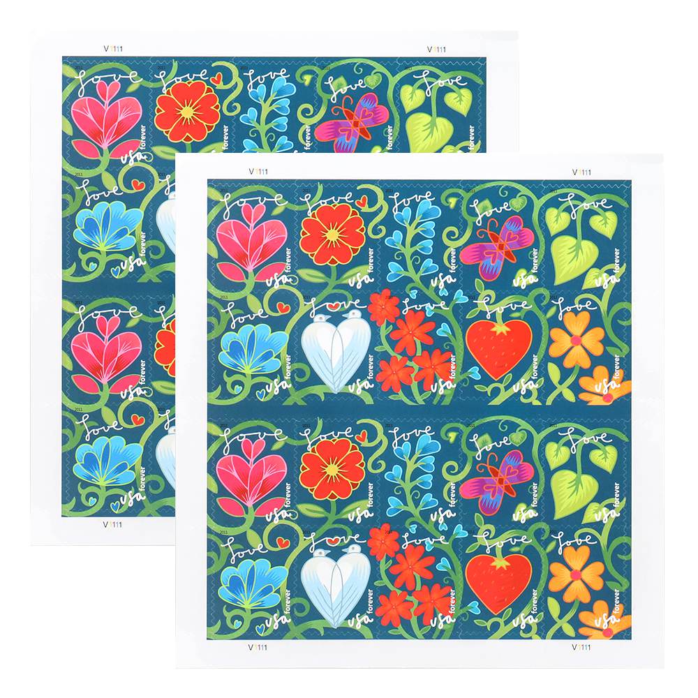 (2011) US First-Class Forever Stamps - Garden of Love
