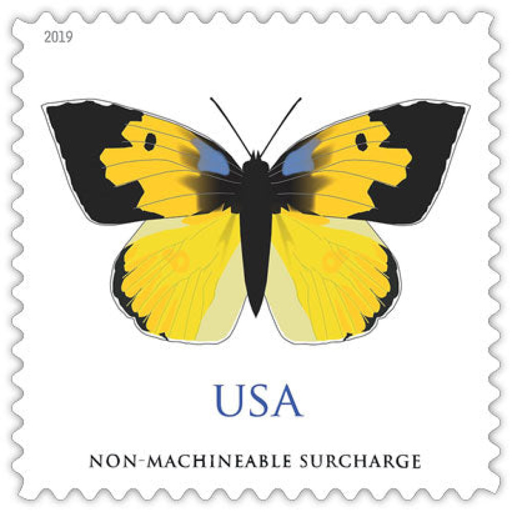(2019) USPS Butterfly California Dogface Forever Stamps