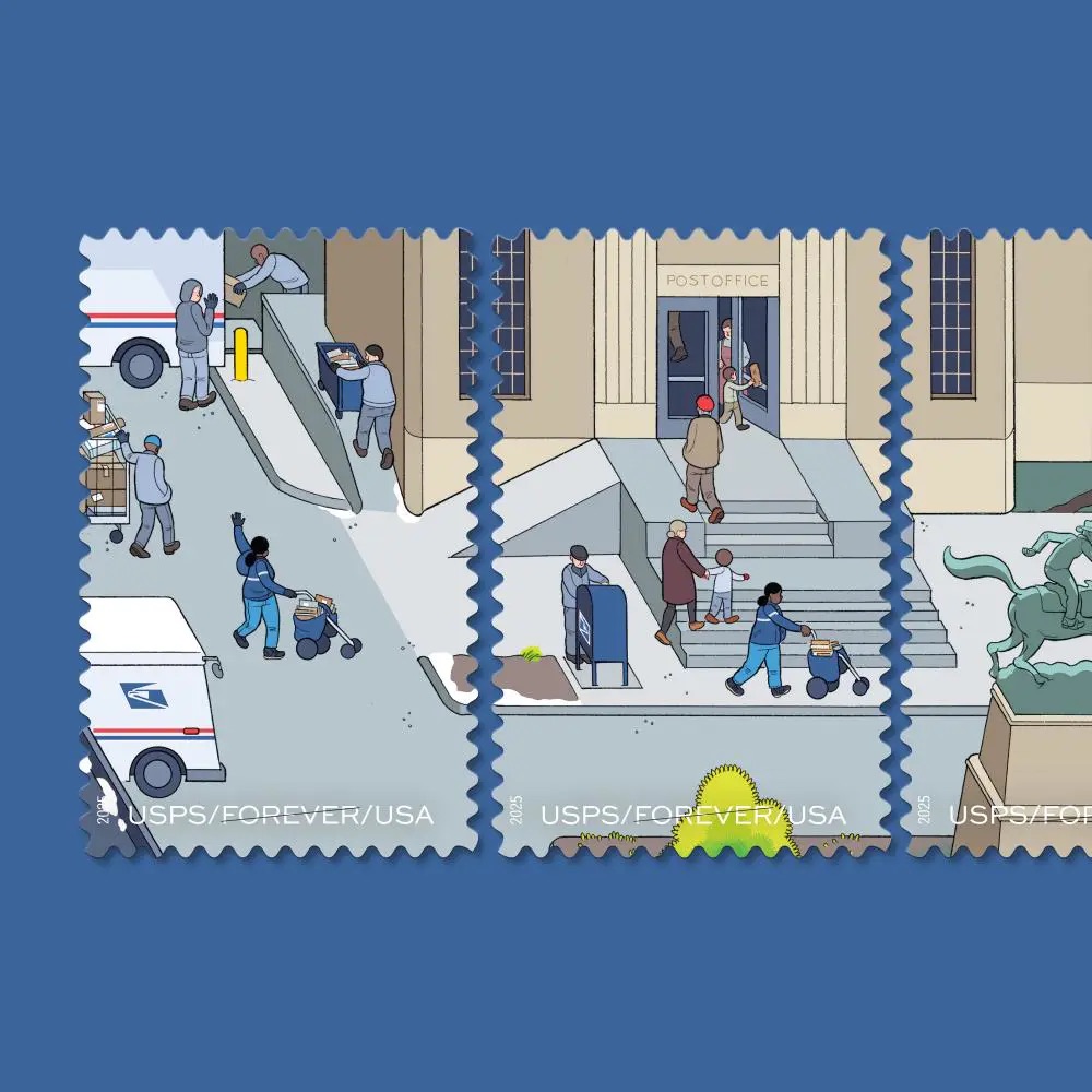 (2025) USPS 250 Years of Delivering Stamps, Sheet of 20