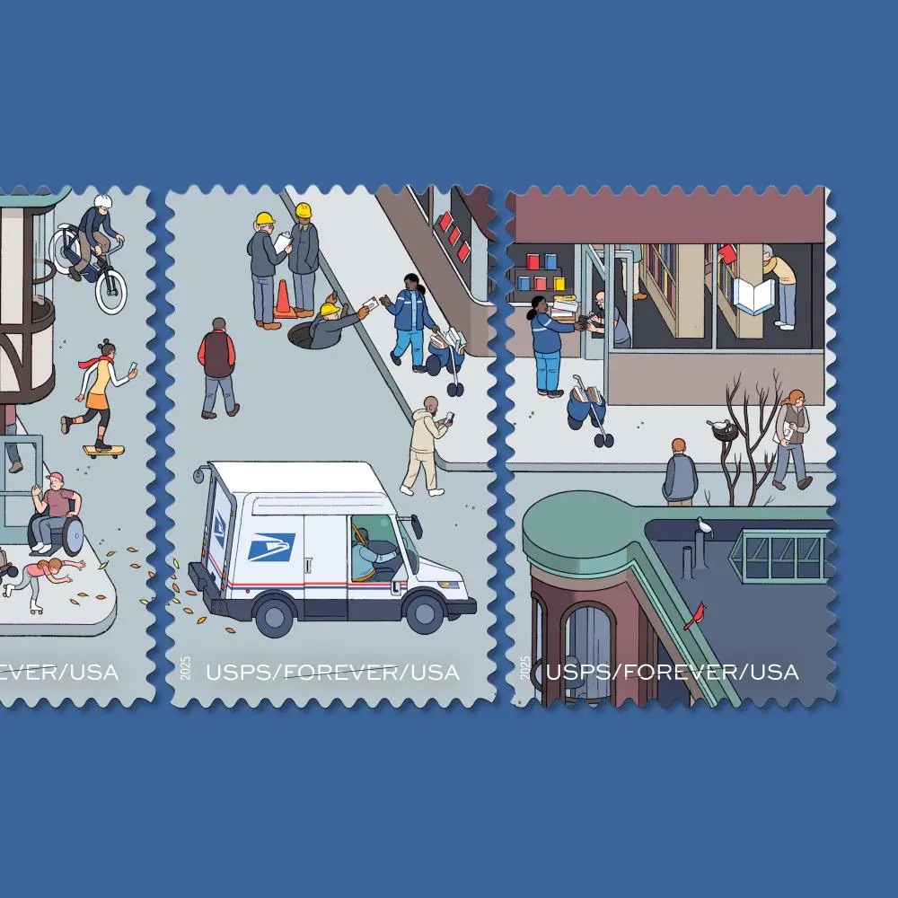 (2025) USPS 250 Years of Delivering Stamps, Sheet of 20