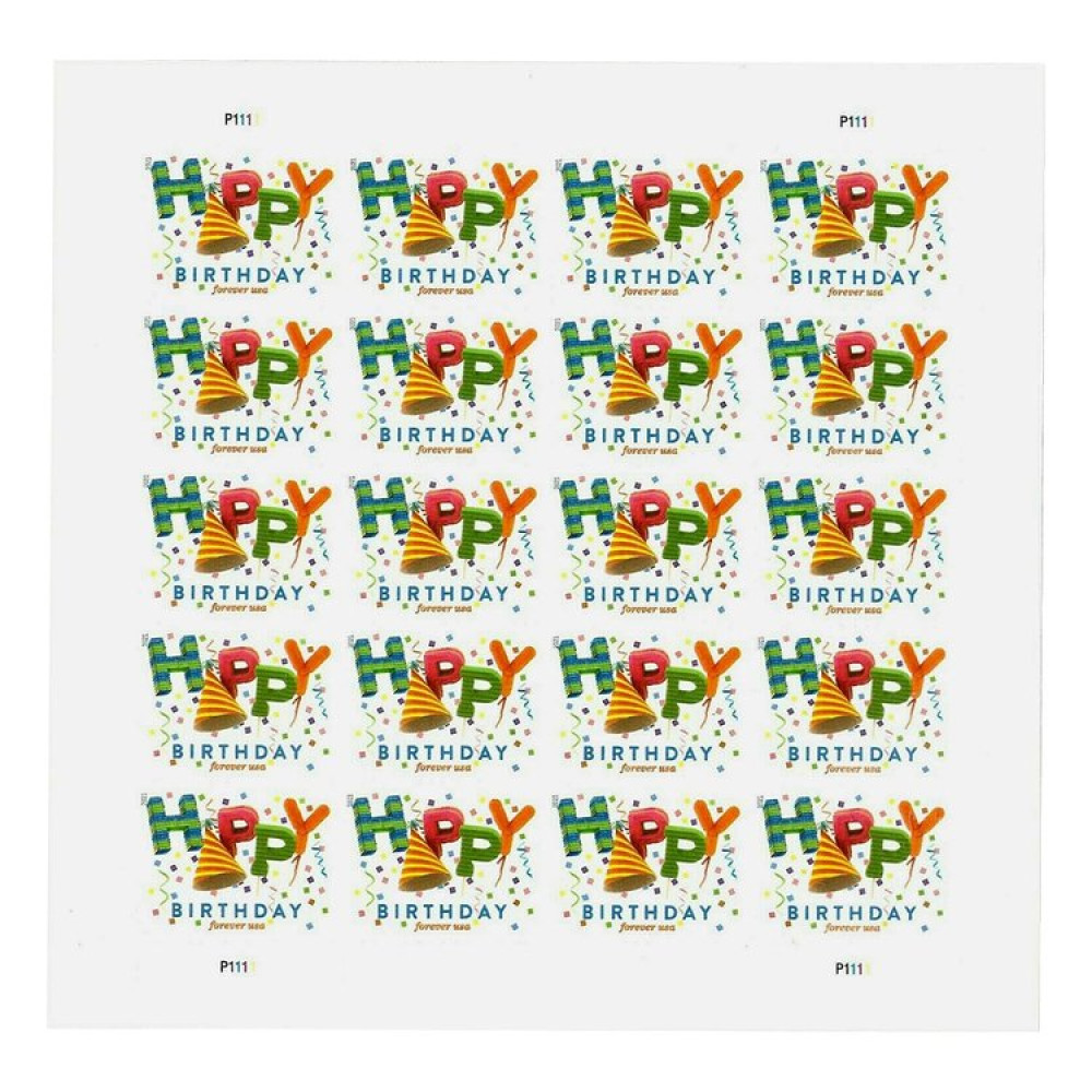 (2021) USPS Happy Birthday Forever Stamps