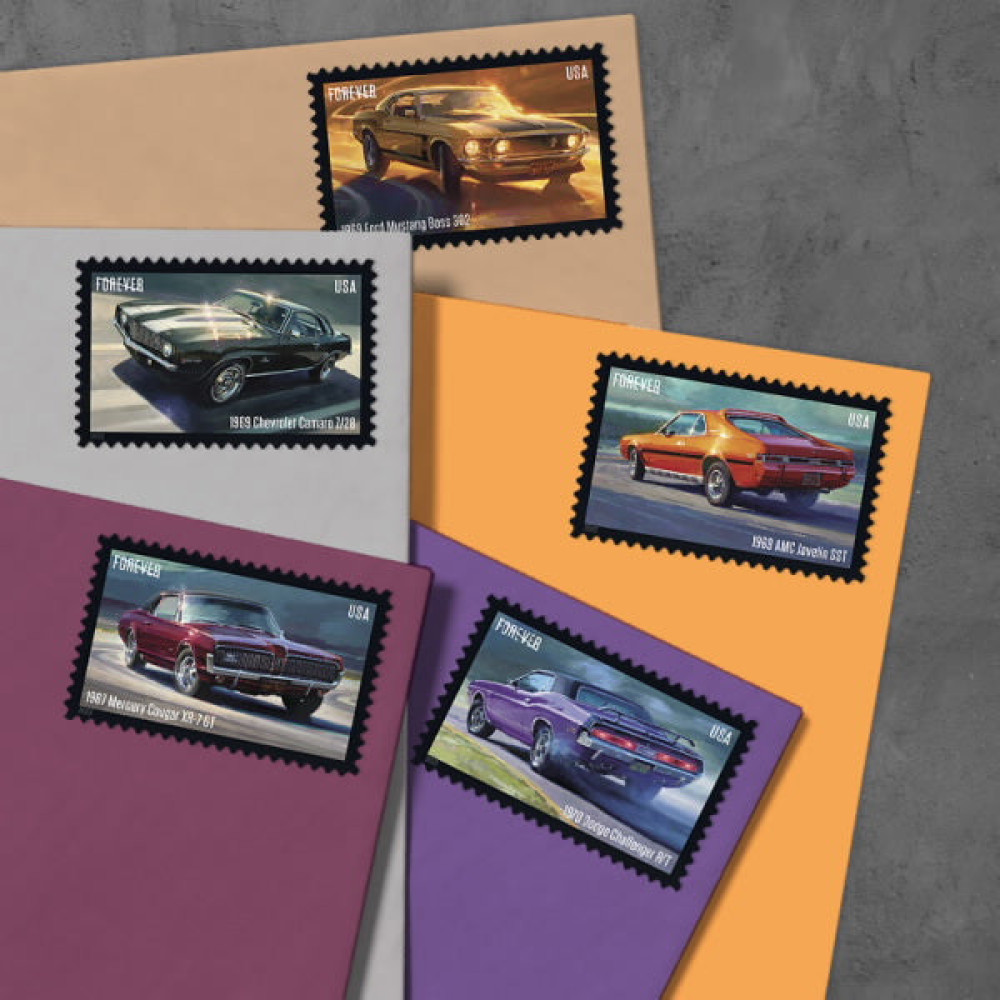 (2022) USPS Pony Cars Stamps