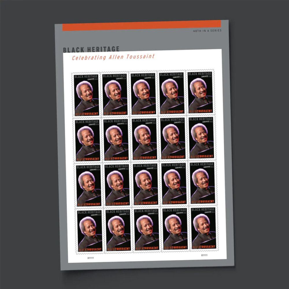 (2025) Allen Toussaint Forever Stamps, Sheet of 20