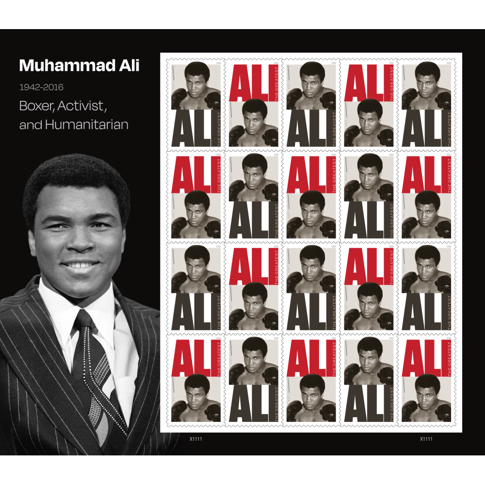 (2026) Muhammad Ali Forever Stamps, Sheet of 20