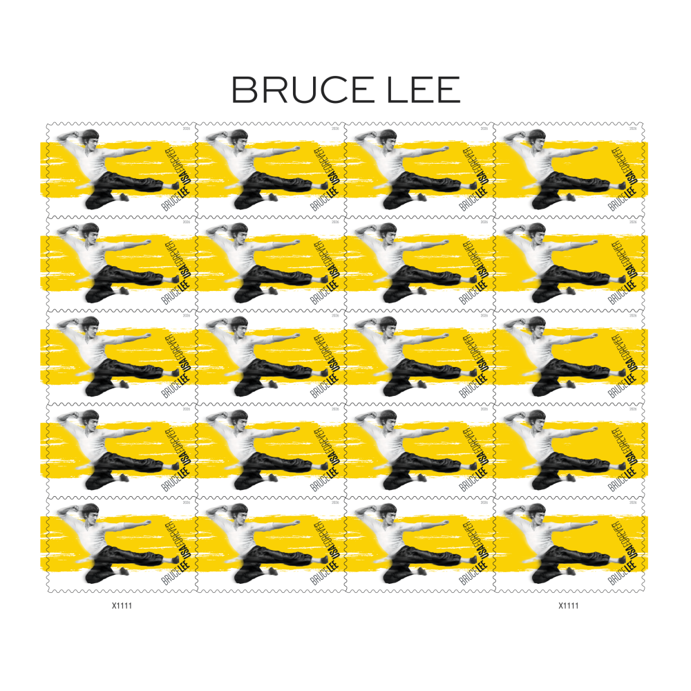 (2026) Bruce Lee Forever Stamps, Sheet of 20